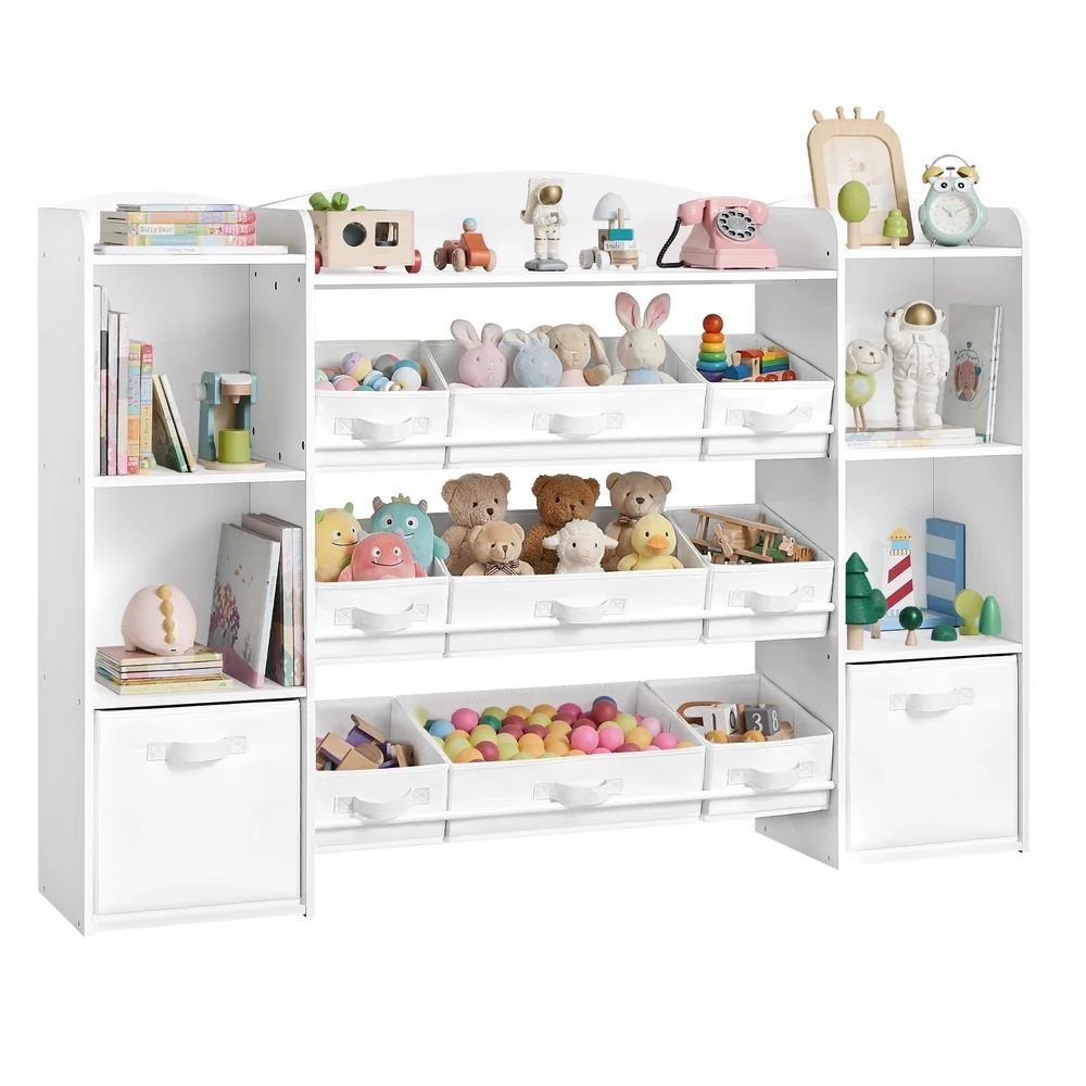 Étagère à jouets pour enfants avec paniers et bacs