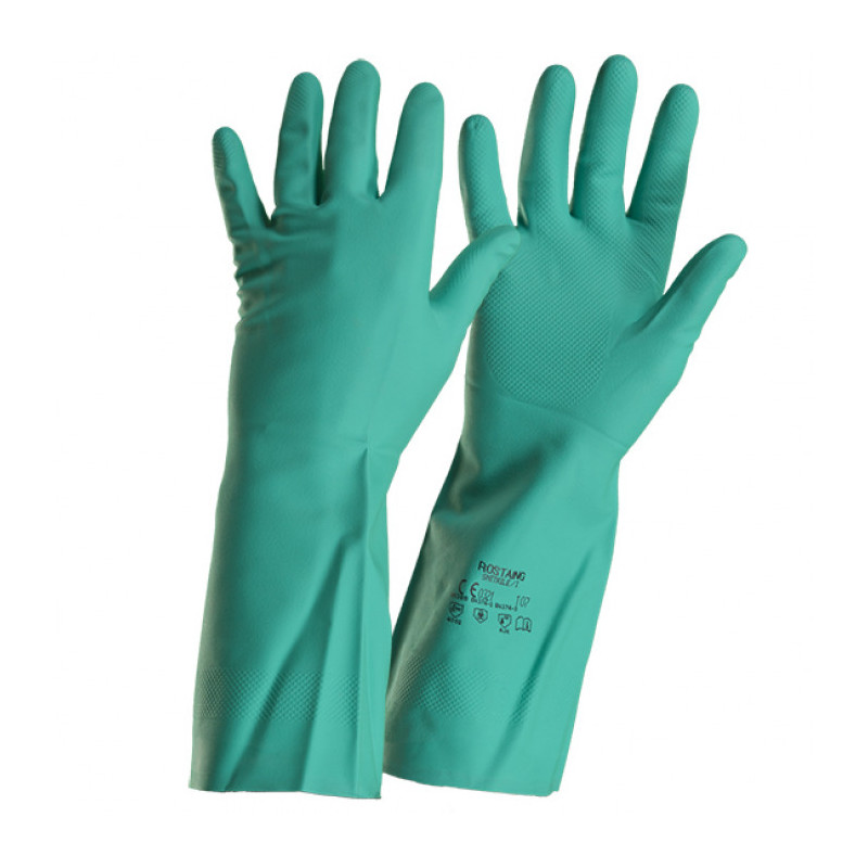 Paire de gants pour traitement en nitrile taille 8 ROSTAING
