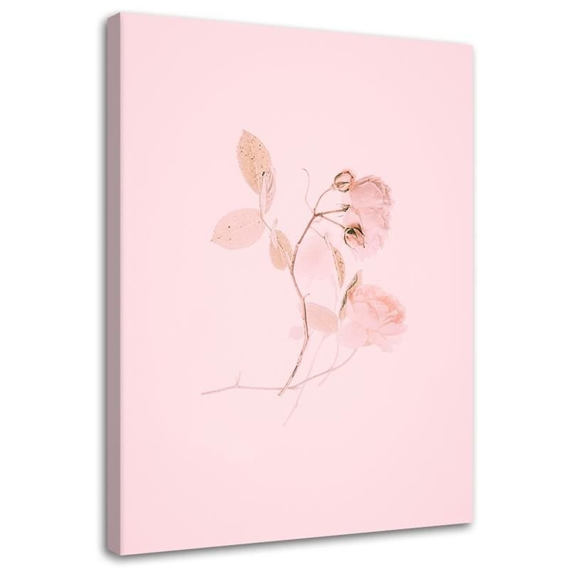 Feeby Obraz Minimalistyczny różowy kwiat 40x60