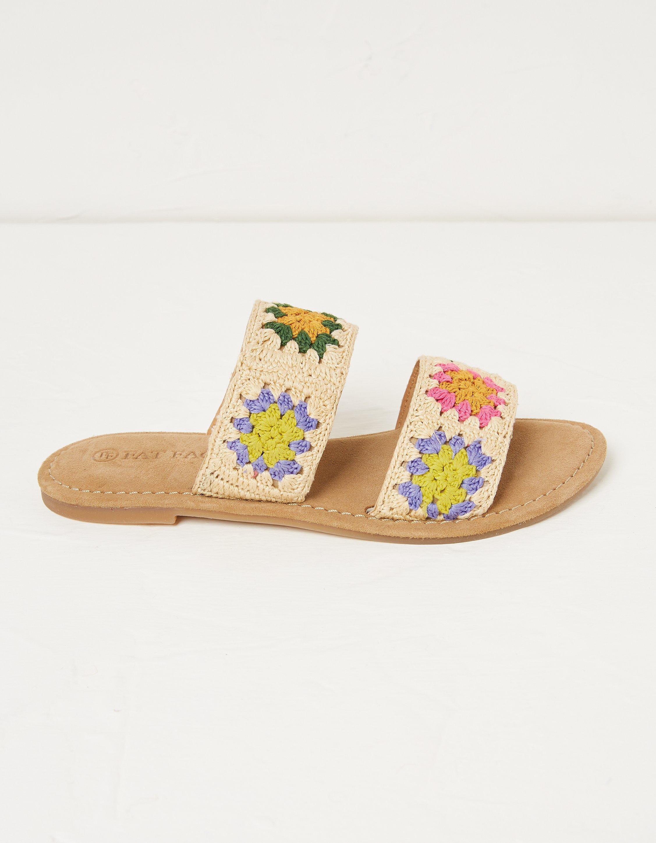 Penelope Tile Crochet Sliders