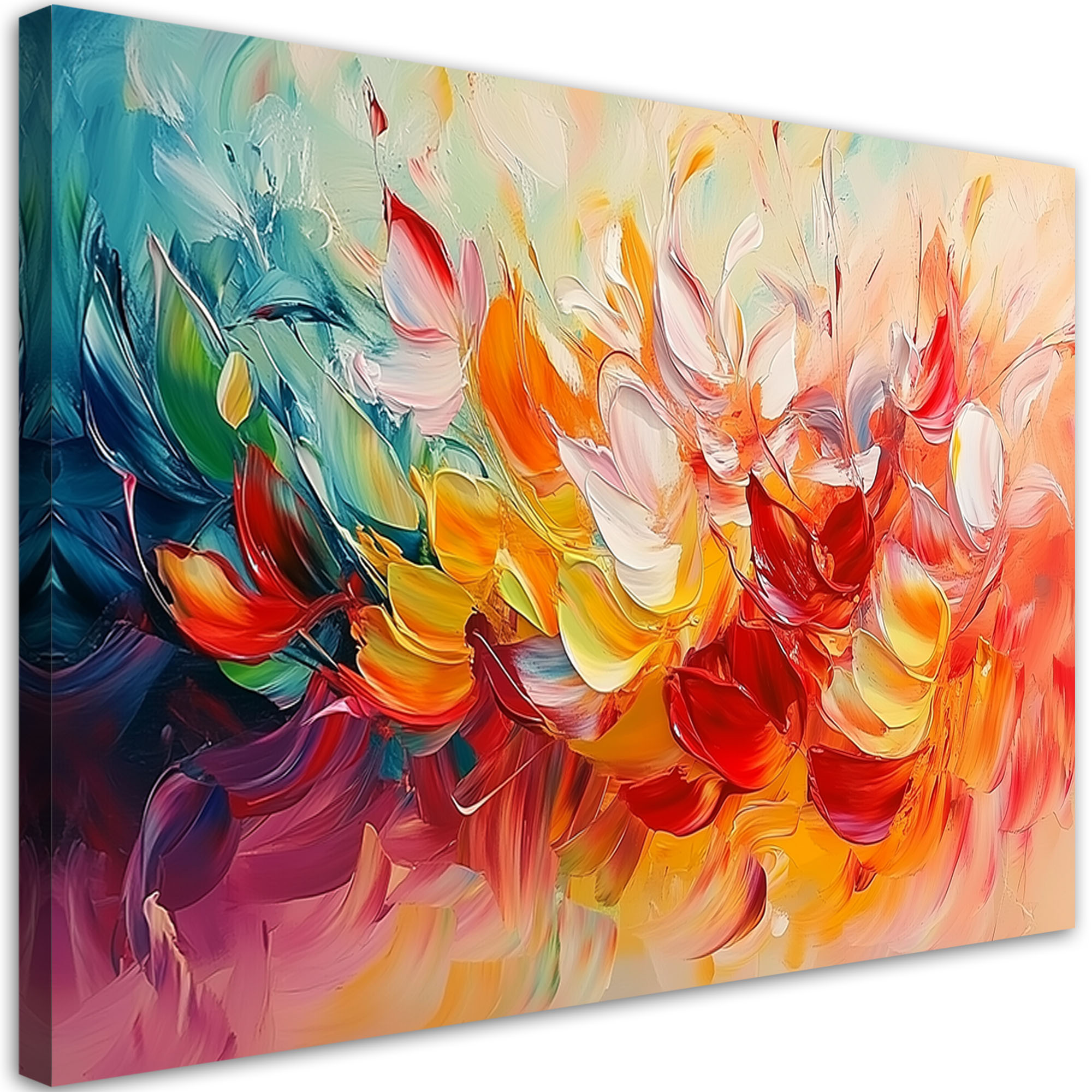 Feeby Obraz na płótnie, Kolorowa Nowoczesna Abstrakcja 60x40