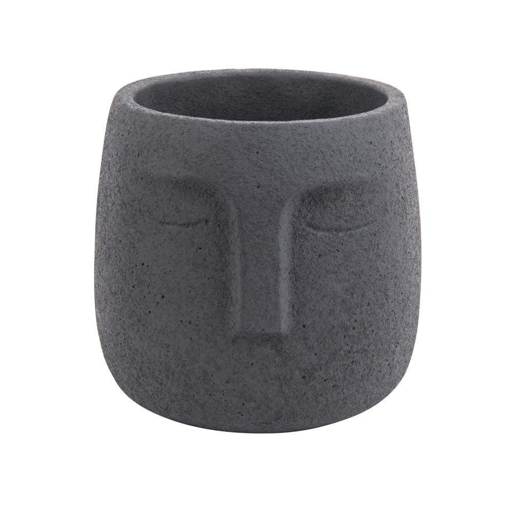 FACE - Pot à plantes blanc faces D12,5cm