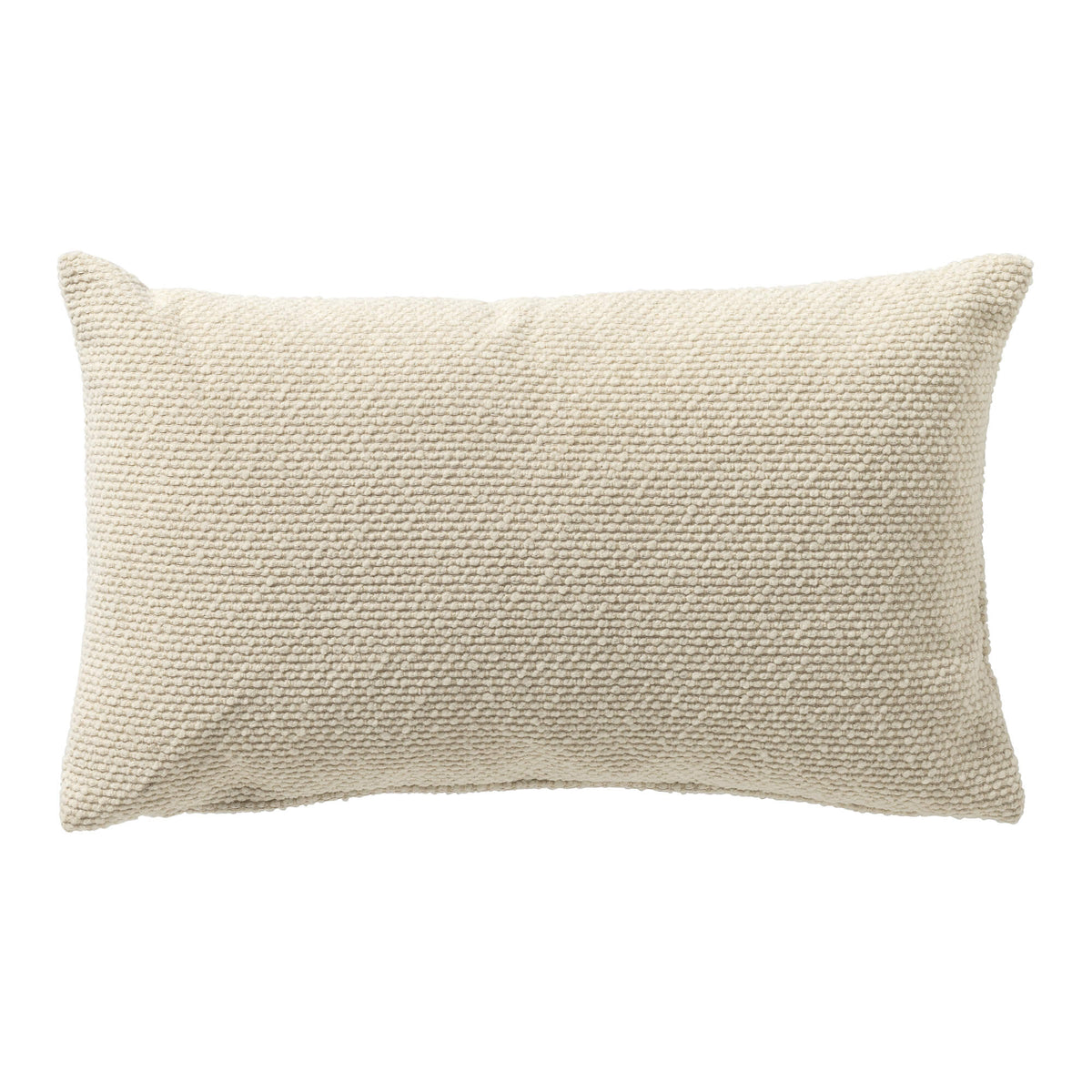 JULIO - buitenkussen 30x50 cm - waterafstotend - Marshmallow - wit
