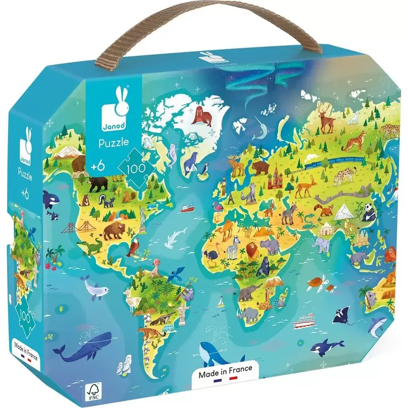 Puzzle 100-teilig Welt