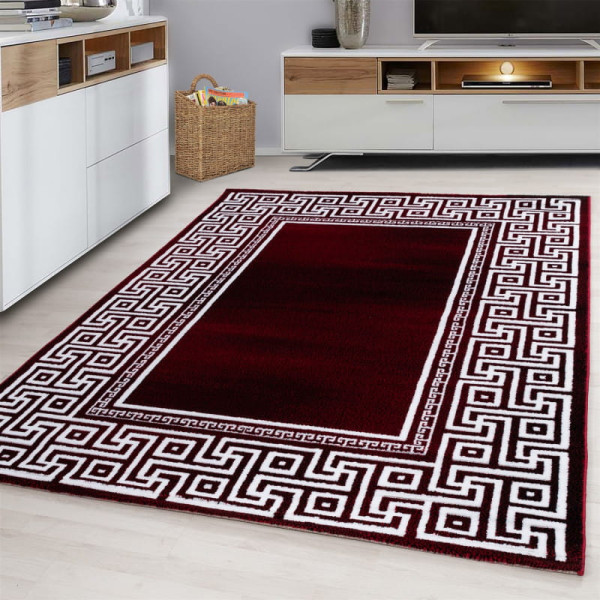 Dywan nowoczesny Parma czerwono-kremowy120 cm x 170 cm