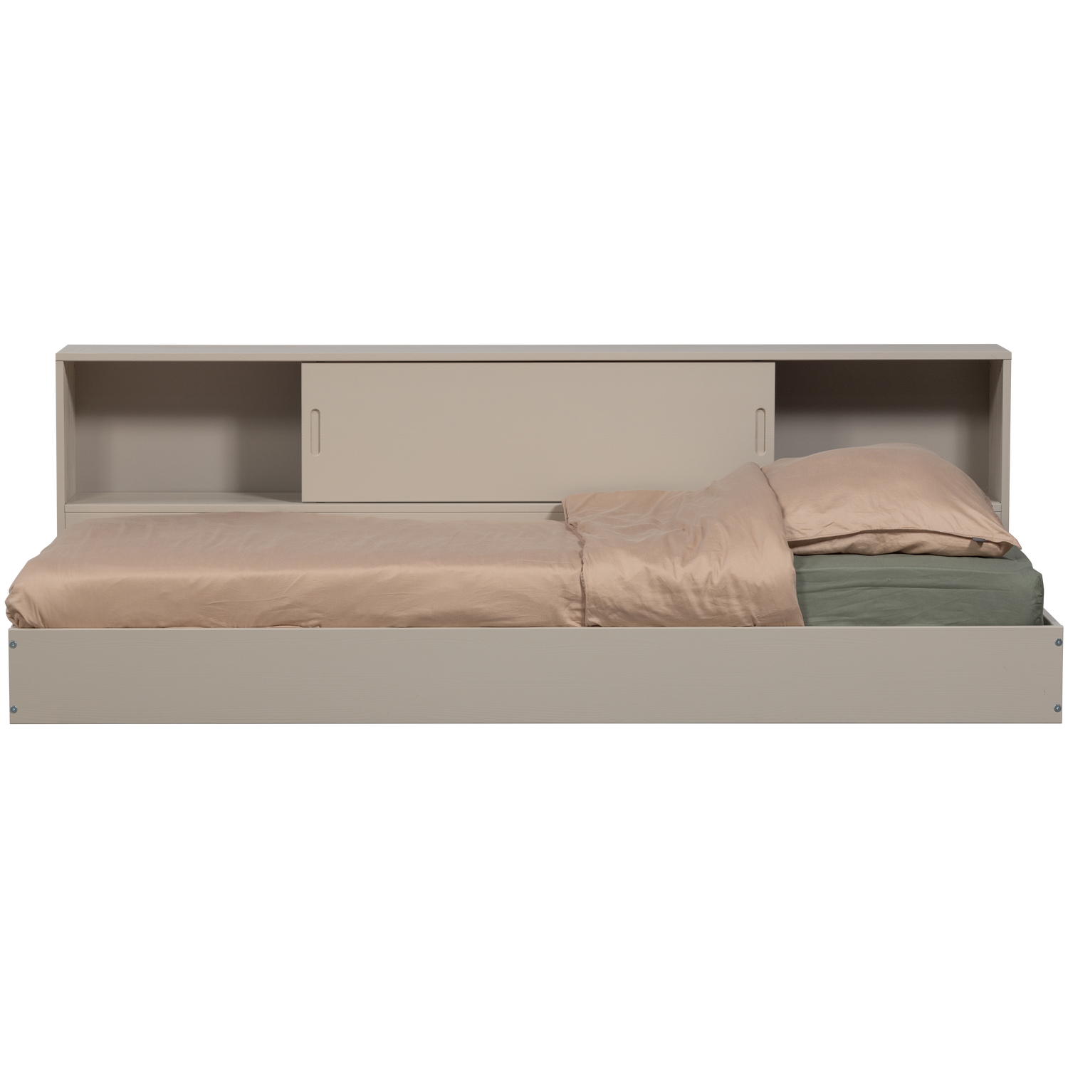 WOOOD bed Carter - Grenenhout - Dust/Beige - 90x200
