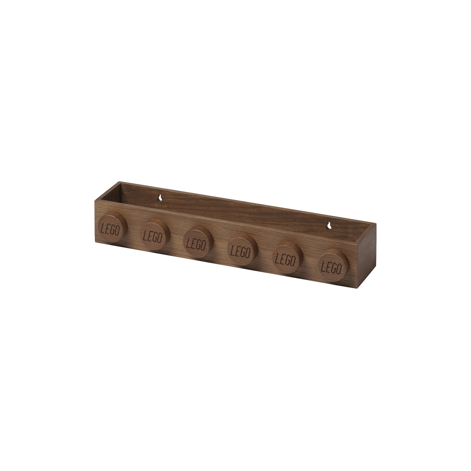 LEGO&reg; 1x6 boghylde, mørkbejdset eg
