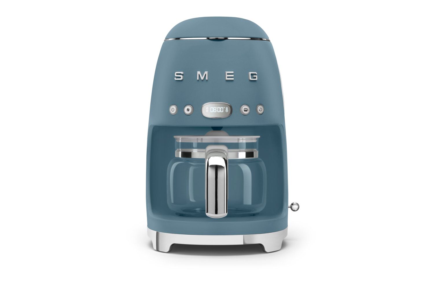 Smeg DCF02SBMUK Retro 50s Style 1.4L Drip Coffee Machine, Auto Start, Keep Warm Function, Storm Blue