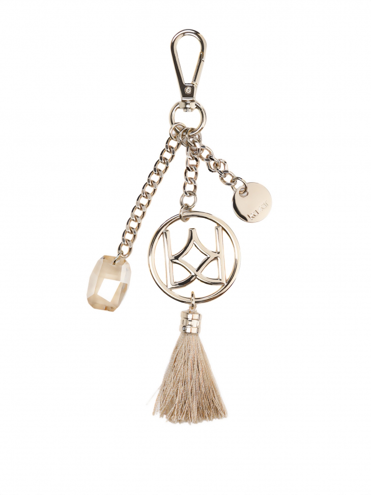 Ladies’ gold-beige key ring
