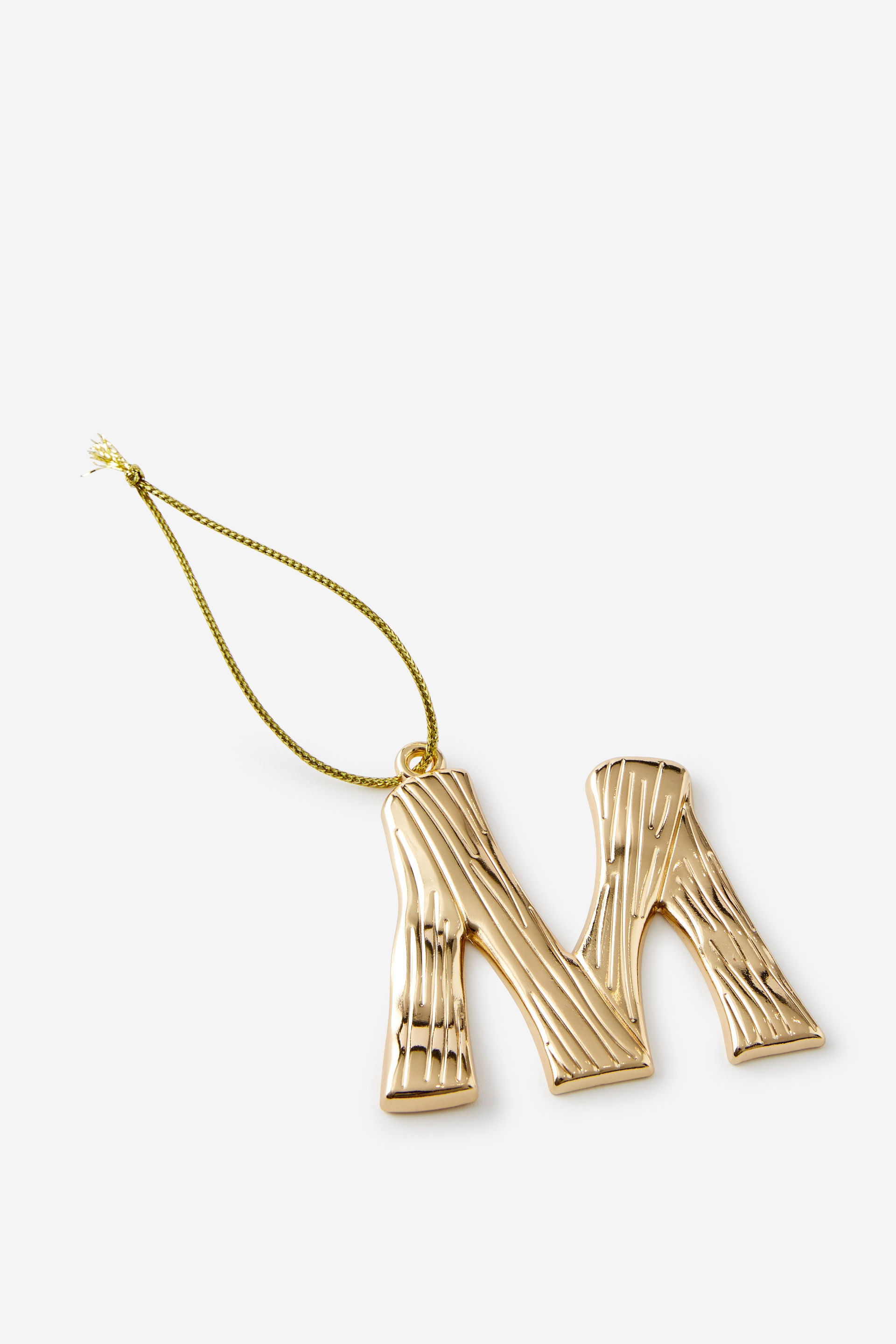 Metal Alphabet Christmas Ornament