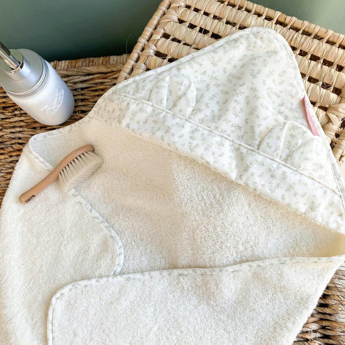 PETIT BUIS - Cape de bain coton bio 75x75 cm