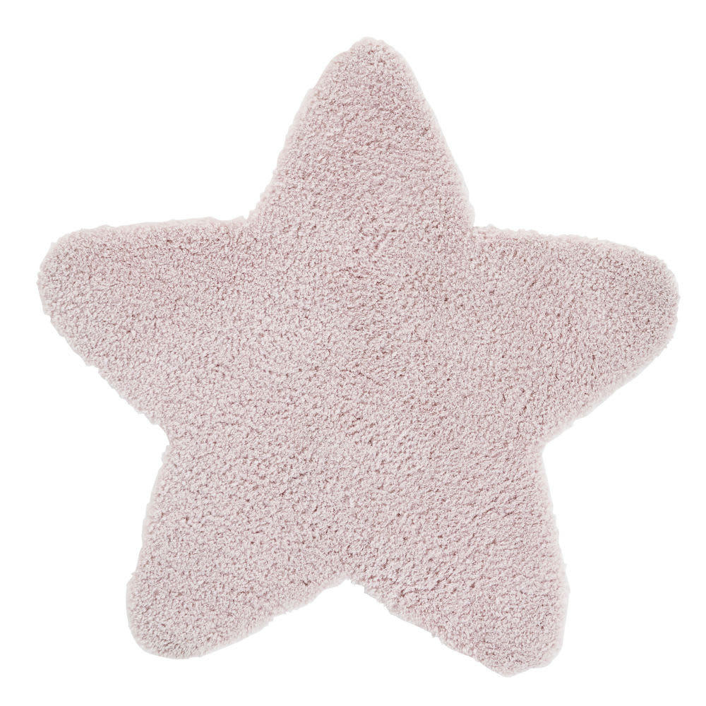 - Tapis enfant étoile rose 100x100