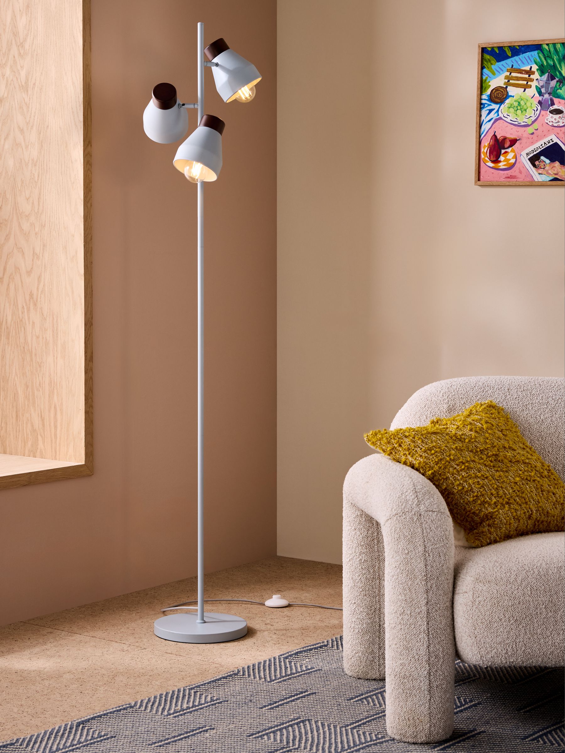 Albert Floor Lamp in Blue