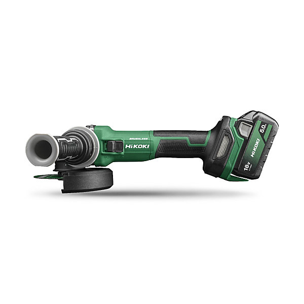 HIKOKI G1813DVEWQZ Meuleuse 125 mm 18 V brushless 2x5,0 Ah avec interrupteur autobloquant