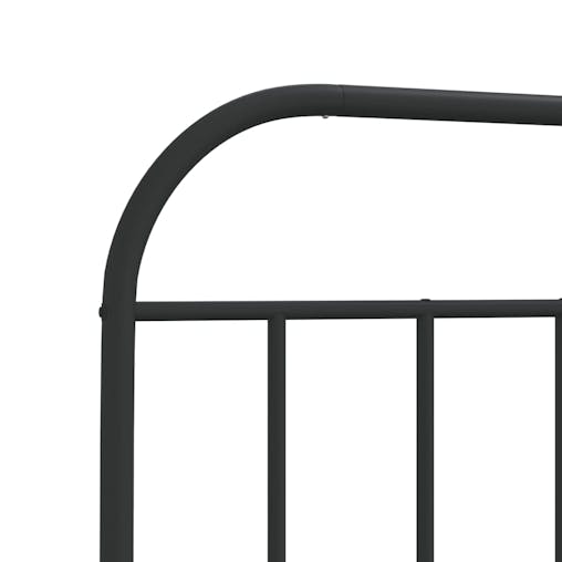 NNEVL Metal Headboard Black 90 cm