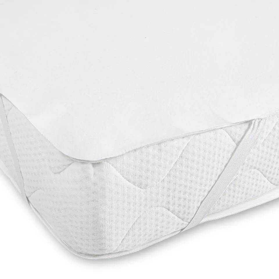 Good Morning protector effen kleur - 1 persoons 90x220 cm - Wit - Protector