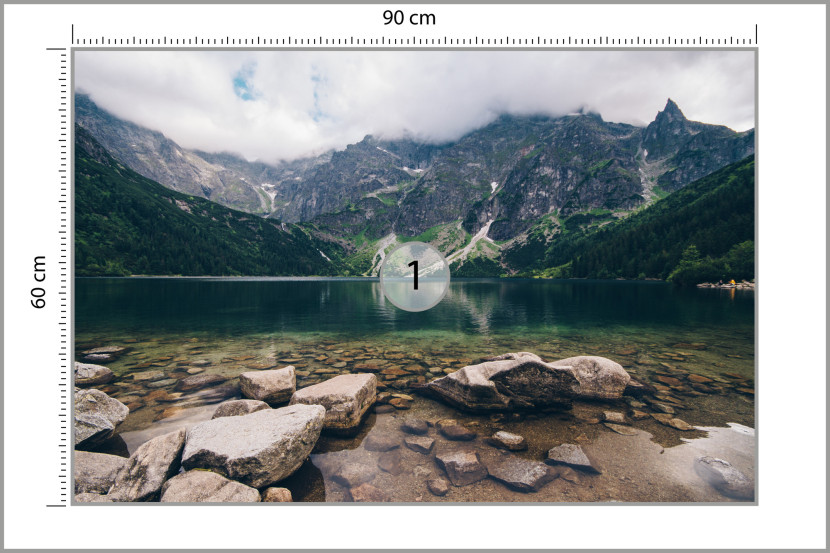 Fototapeta Morskie Oko w Tatrach 90x60cm