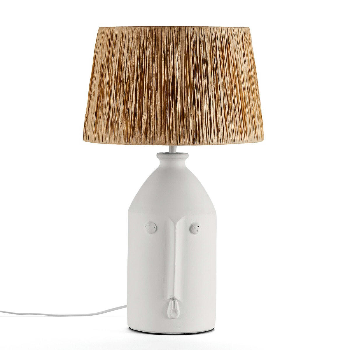 Lampe céramique et raphia, Manoni