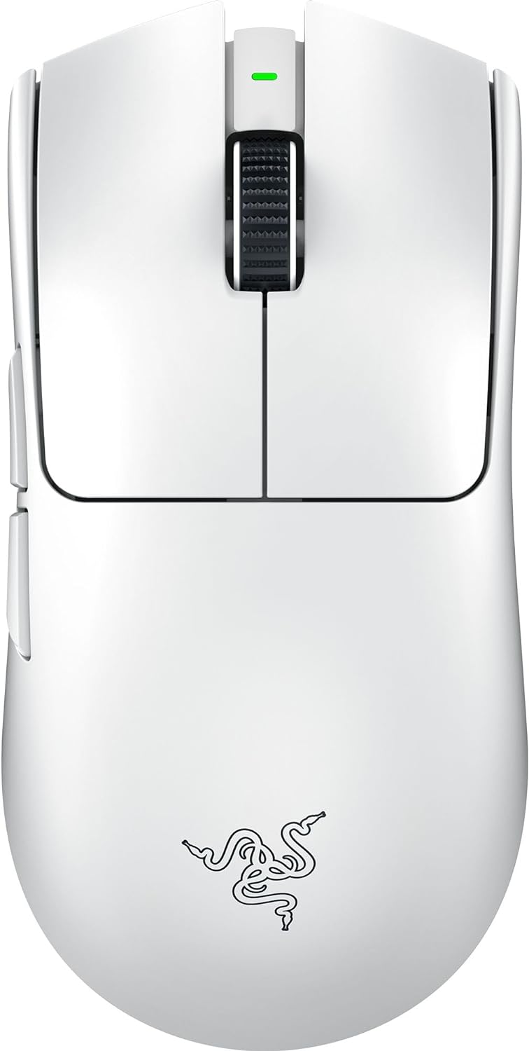 Razer Viper V3 Pro Wireless Esports Gaming Mouse: Symmetrical - 55g Lightweight - 8K Polling - 35K DPI Optical Sensor - Gen3 Optical Switches - 8 Programmable Buttons - 95 Hr Battery - White