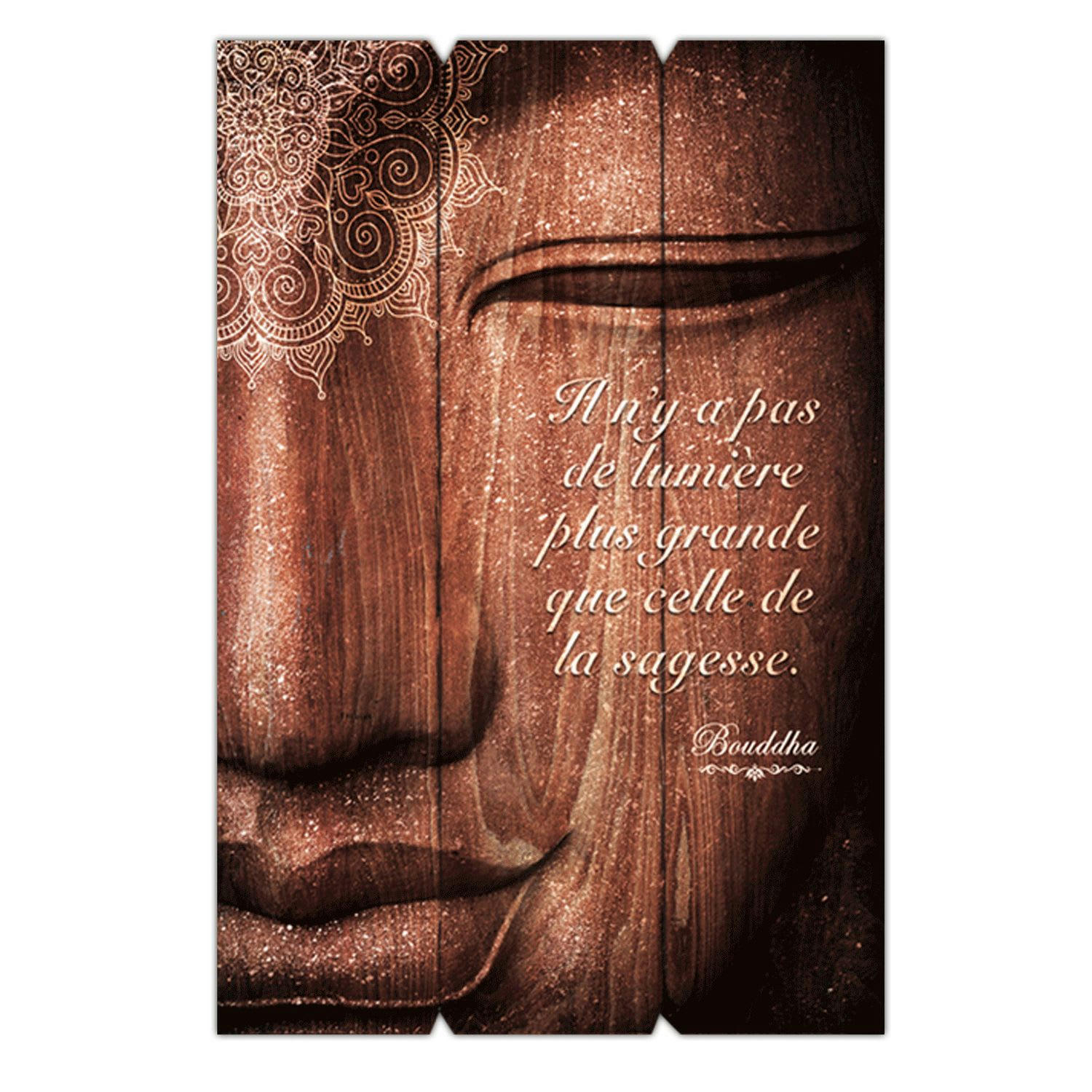- Cadre bouddha 40 x 60 cm la sagesse