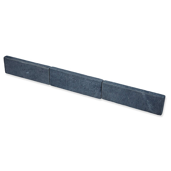 Bordure de jardin Ardoise Noire Vieillie 30x10x3 cm (lot de 25 bordures soit 7,5 mètres) - RO'MA NATURE