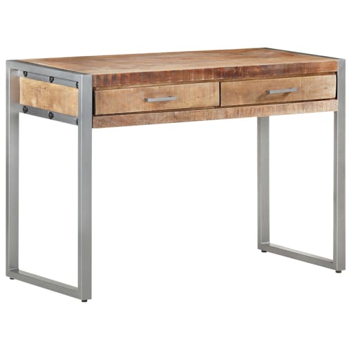 NNEVL Desk 108x50x75 cm Rough Mango Wood