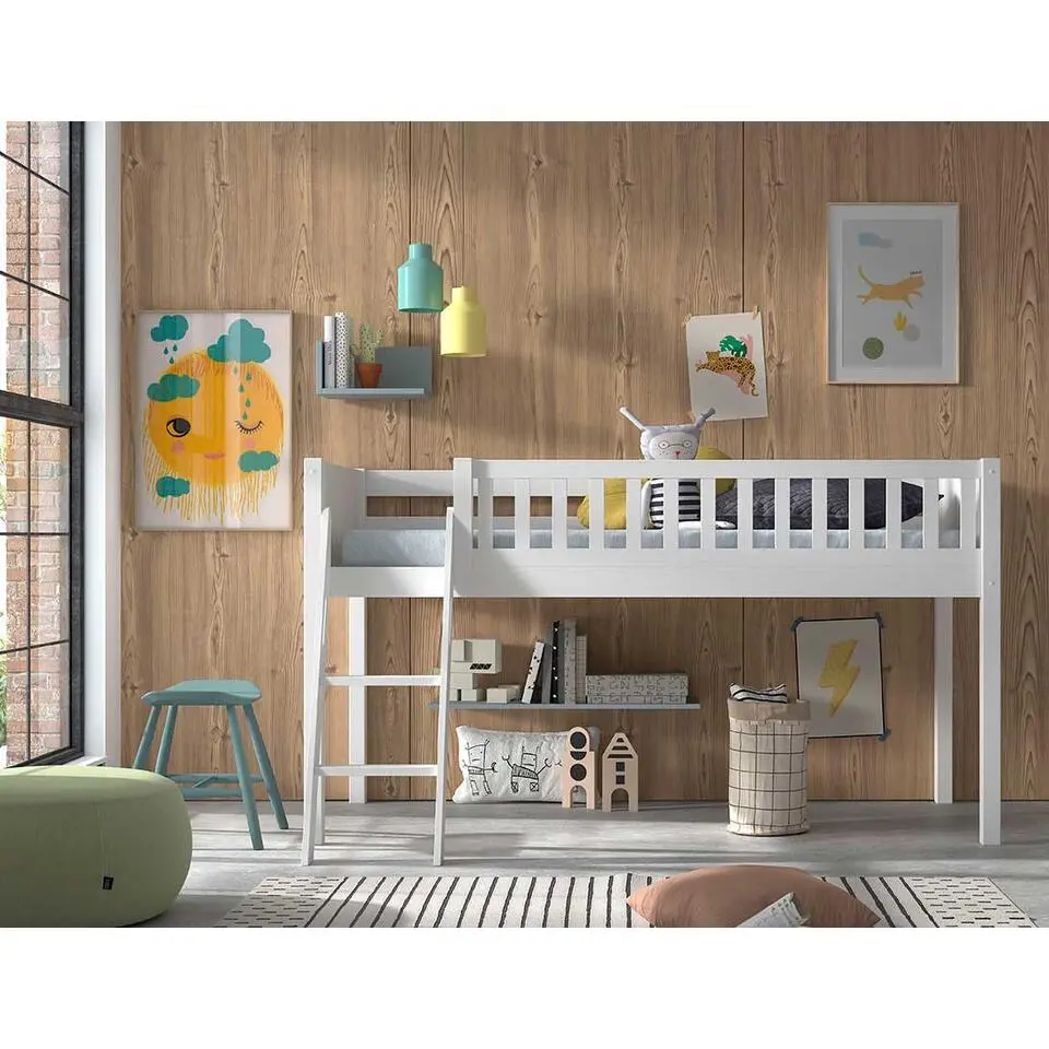 Halfhoogslaper Scottie 90x200 cm-wit