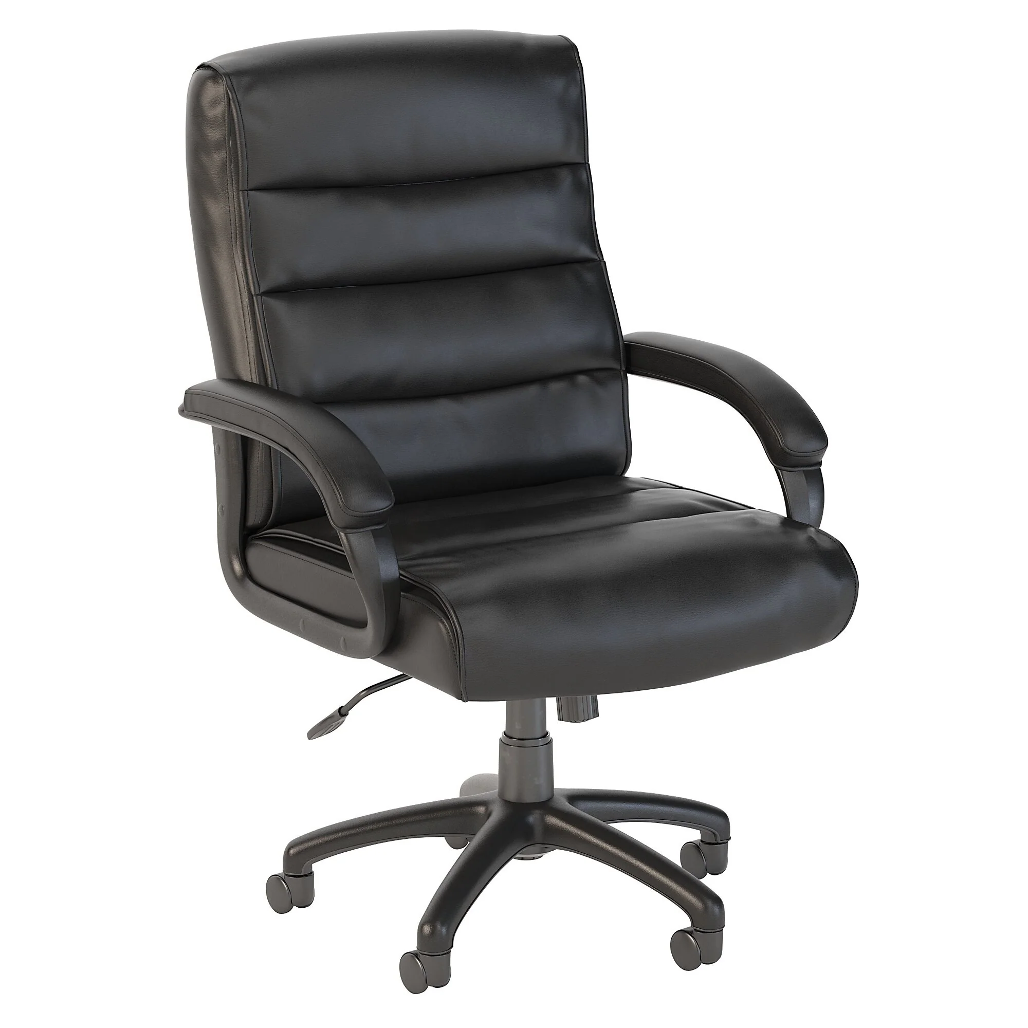 Bush Business Soft Sense Mid Back Leather Executive Office Chair