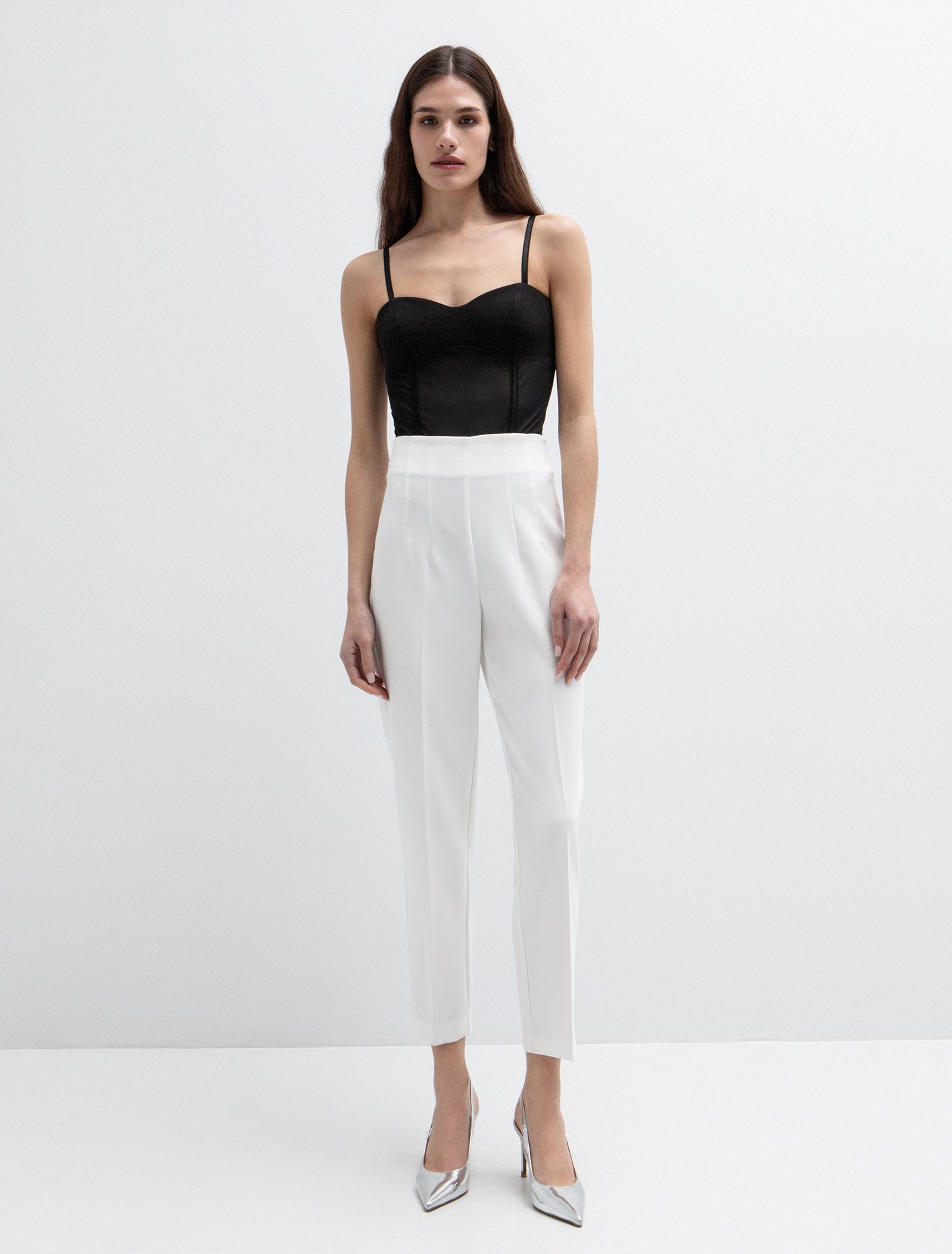 Ψηλόμεσο παντελόνι με ραφές