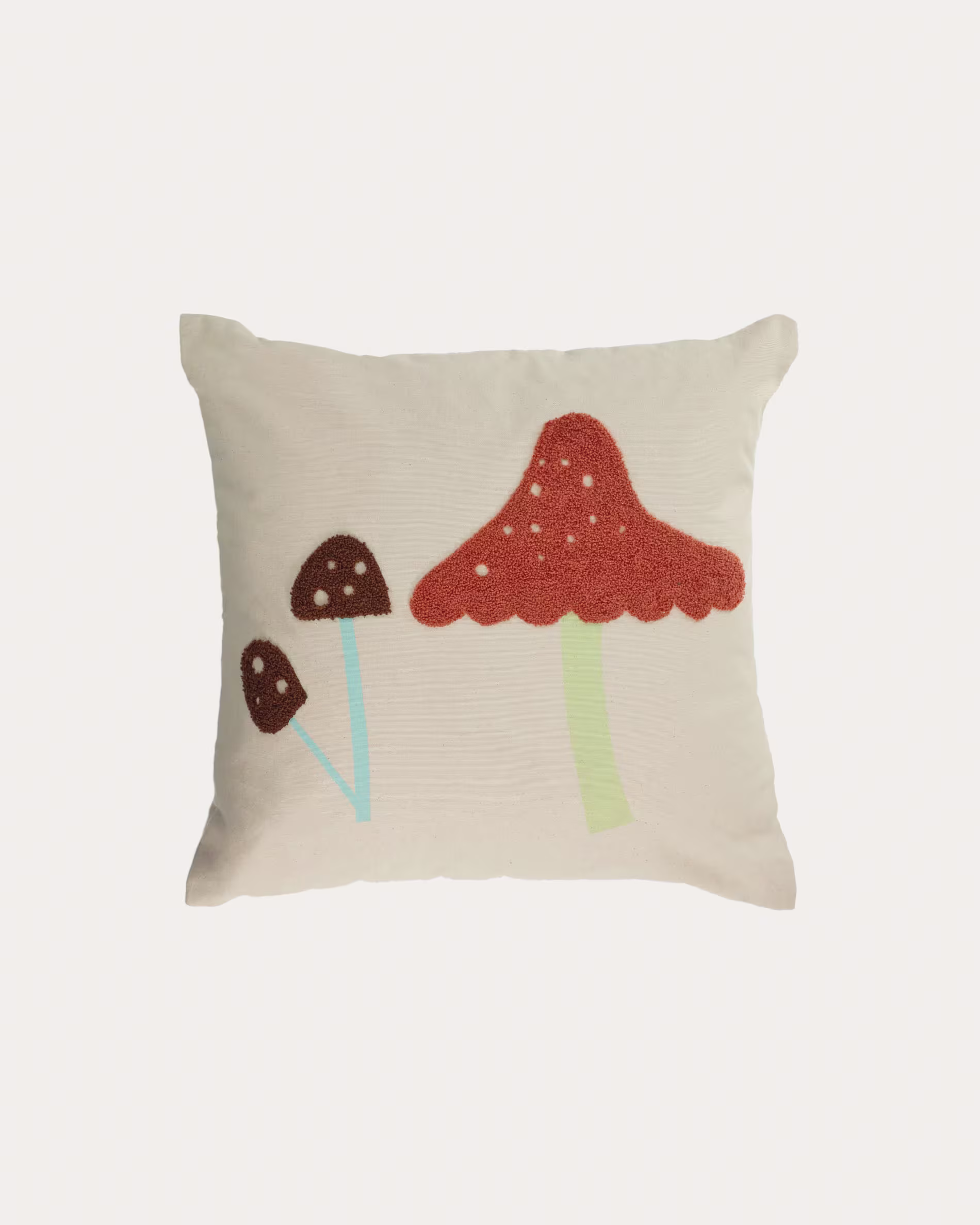 Funda cojín Leshy 100% algodón setas multicolor 45 x 45 cm