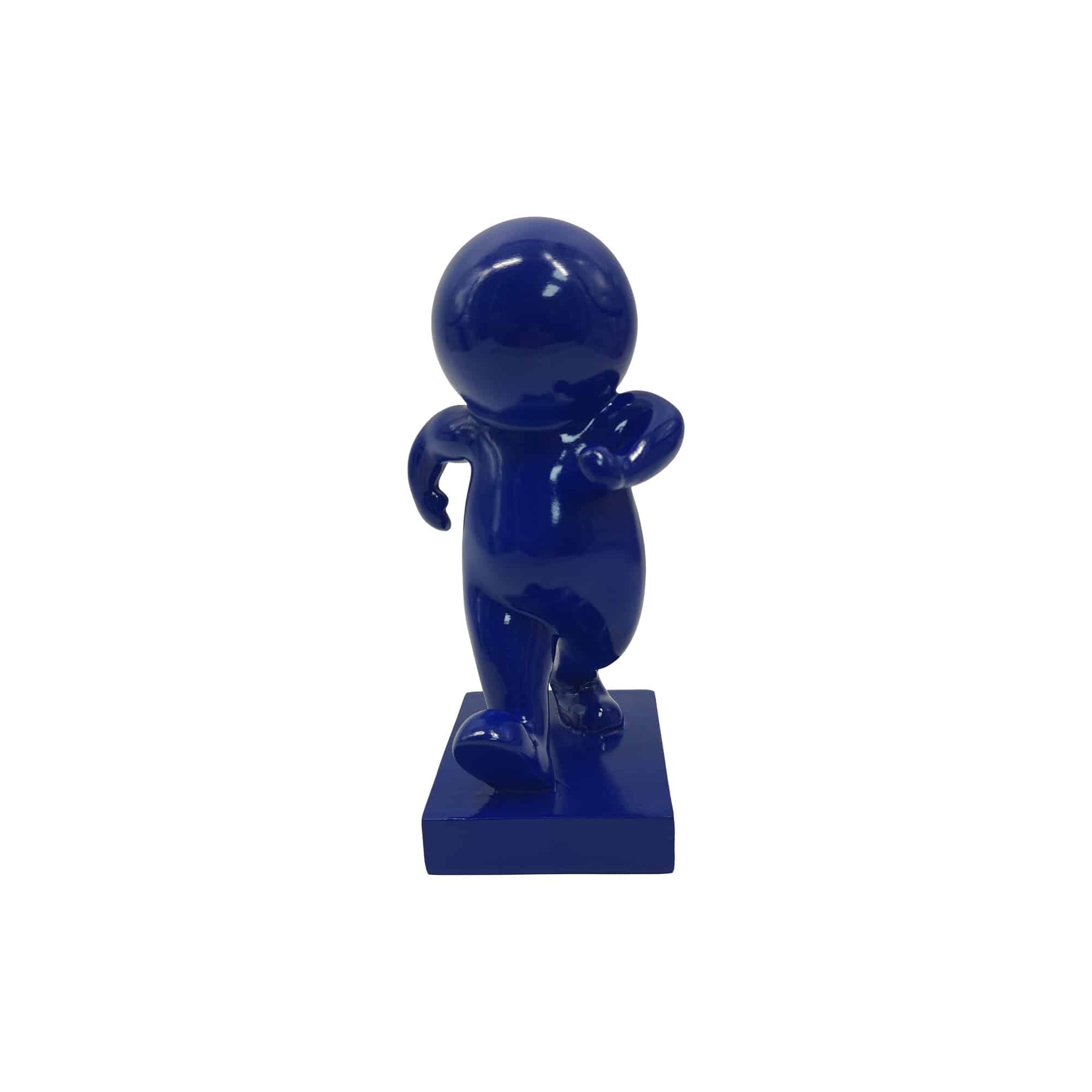 Present Time ornament Amigo Walking Medium - blauw - 10.5x9.8x20cm