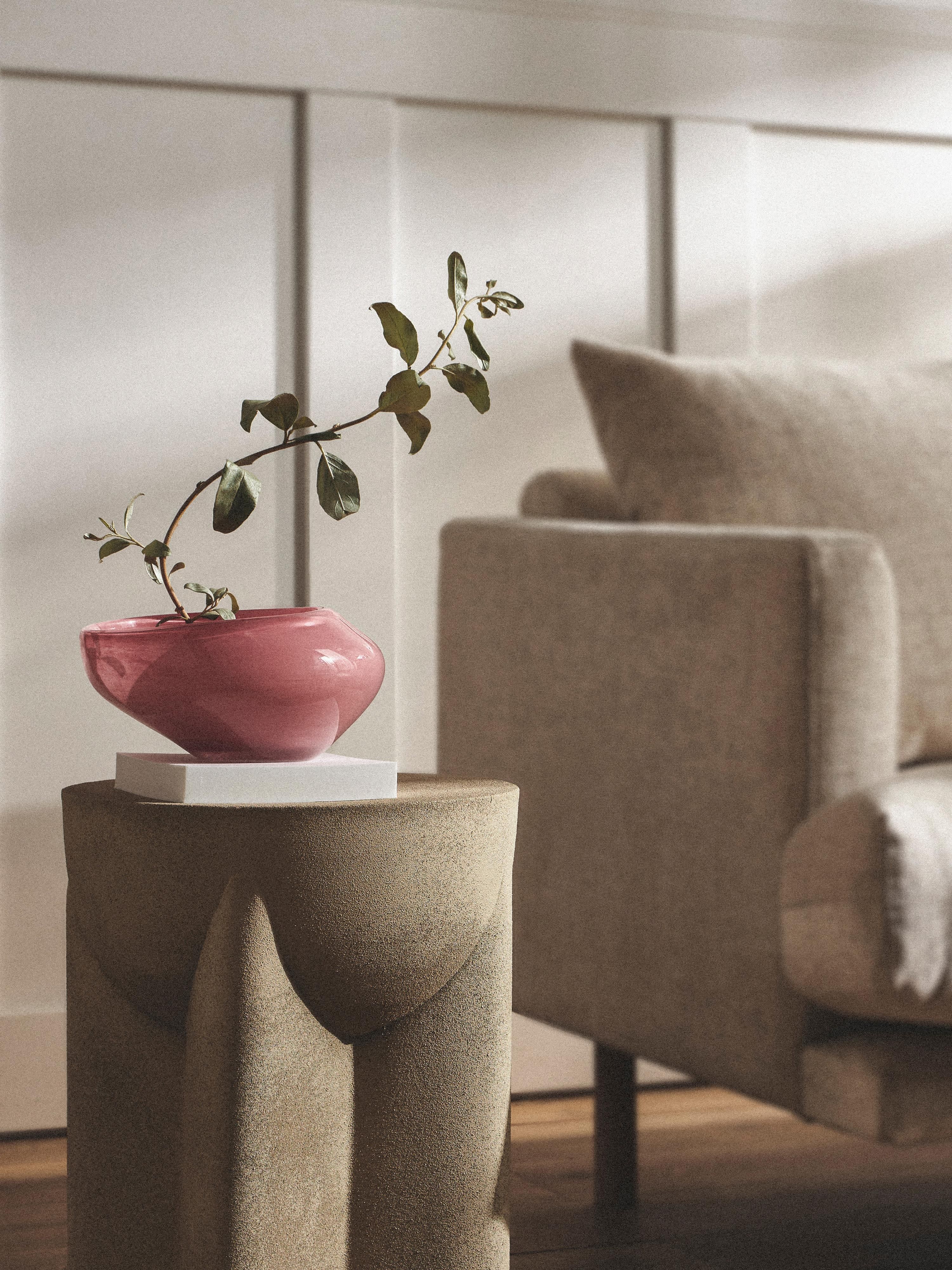 Handgefertigte Deko-Schale Ashley aus Glas