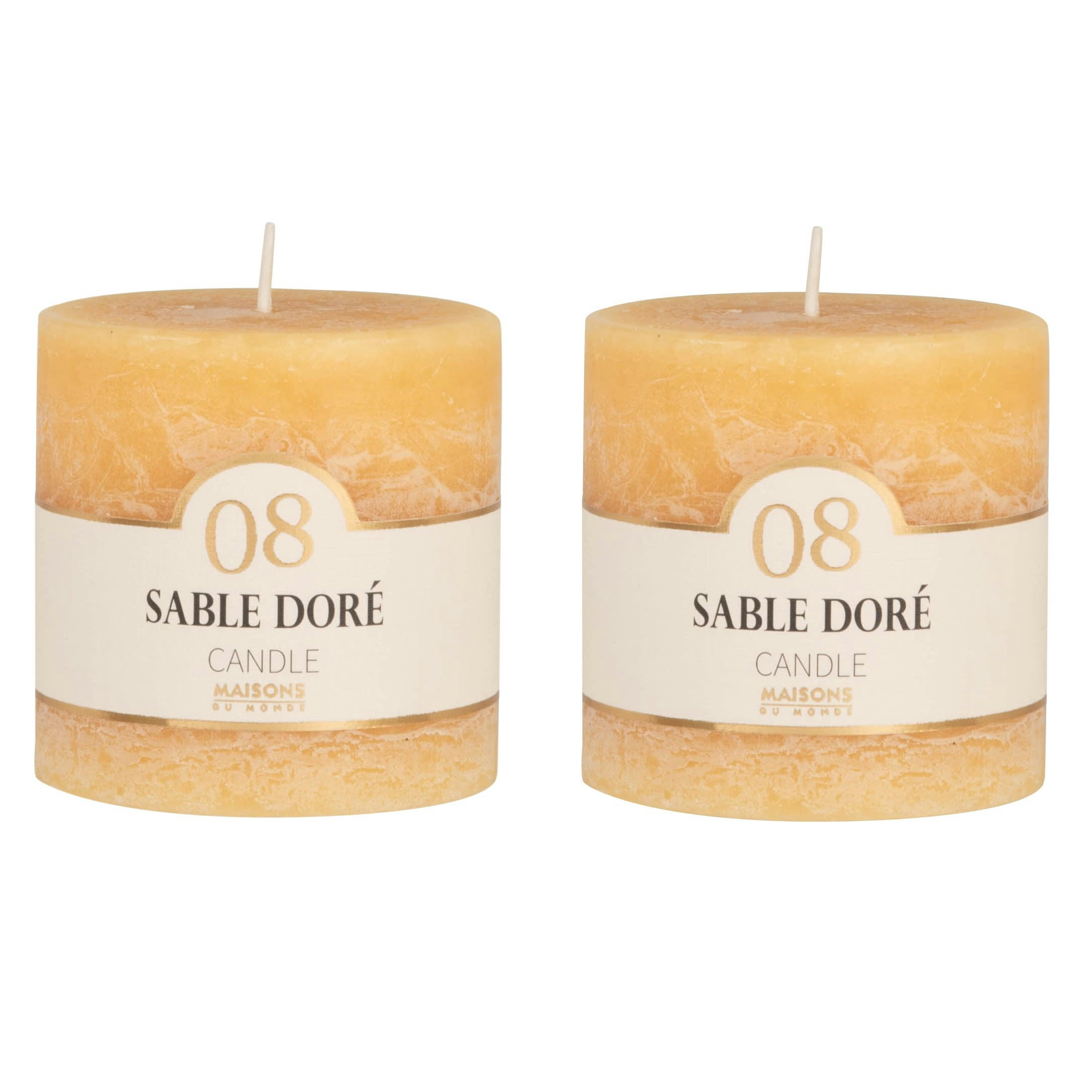 COLORAMA - Bougie parfumée jaune H7, 230g