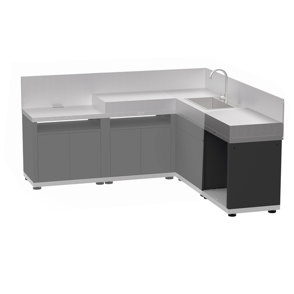 Meuble ouvert DUO de cuisine extérieure - Le Marquier