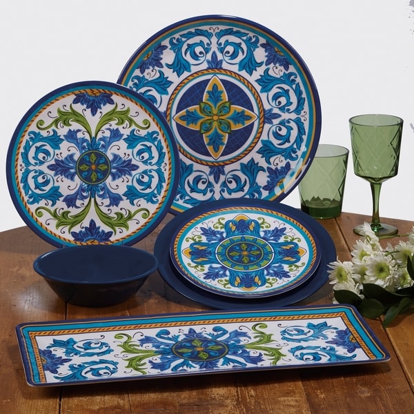 Certified International Lucca Melamine Dinner Plate (Set of 6)