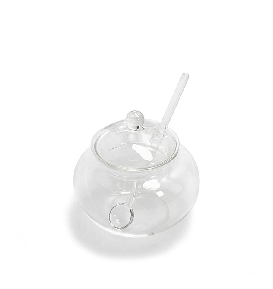 Mini cukiernica z łyżeczką SHP JAR transparentna