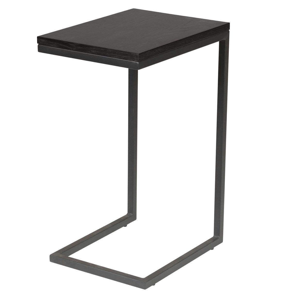 PIA - Bout de canapé plaqué chêne noir