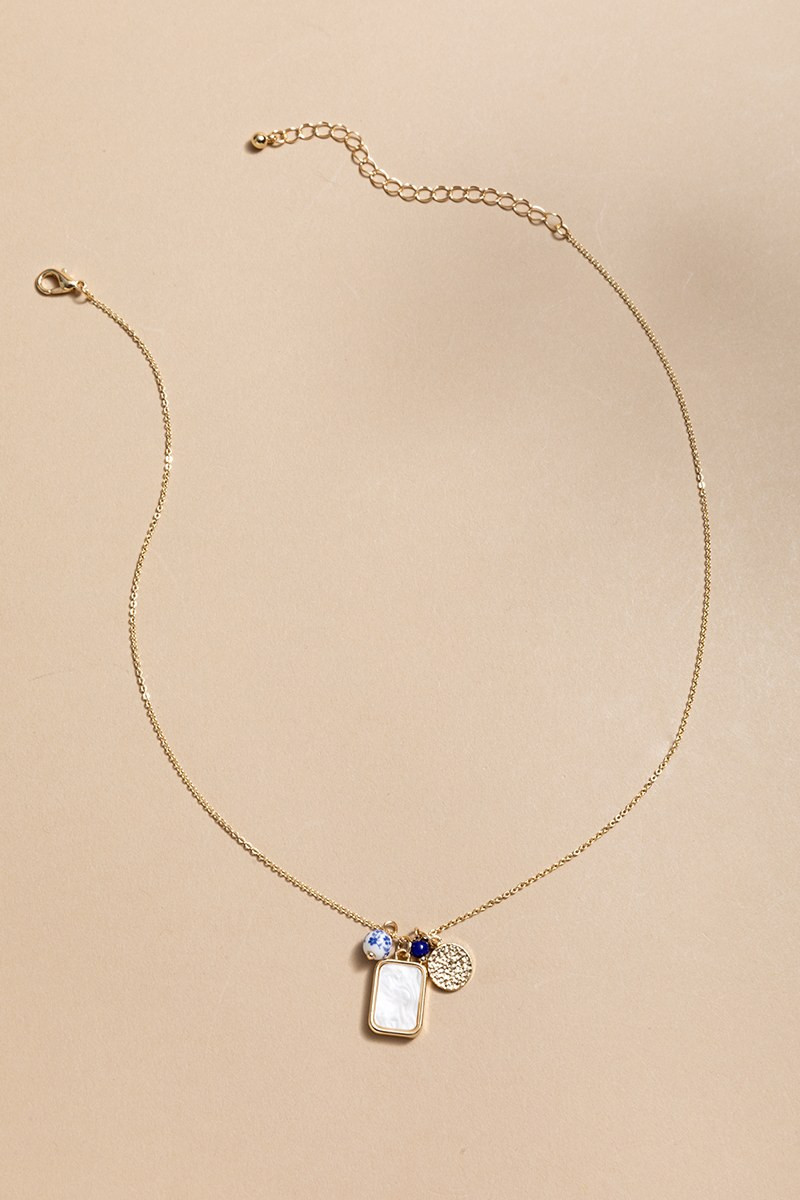 Kaitlin Cluster Charm Pendant Necklace