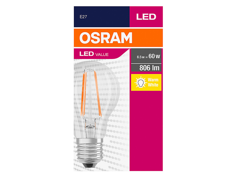 Żarówka LED E27 7W z ciepłą barwą światła