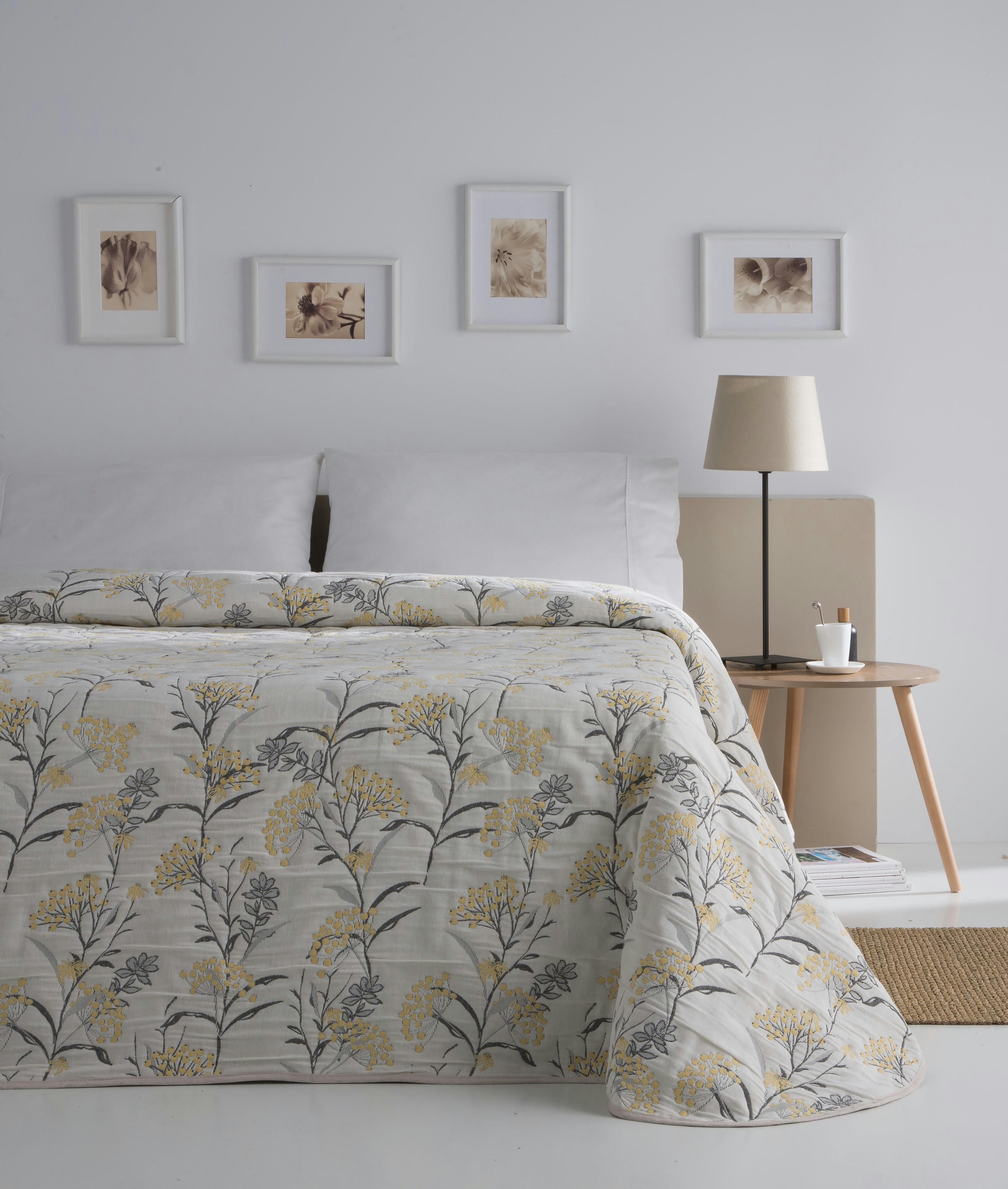 ZUREK - Couvre lit en coton lin 180x270