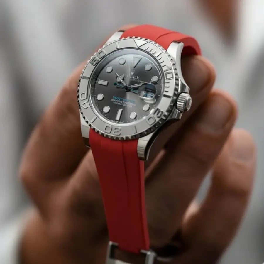 Rolex – Yacht-Master –  Rubber Strap – Red