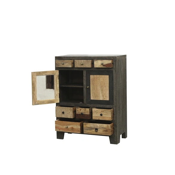 Kommode »TARIM«, Holz, Natur/graubraun