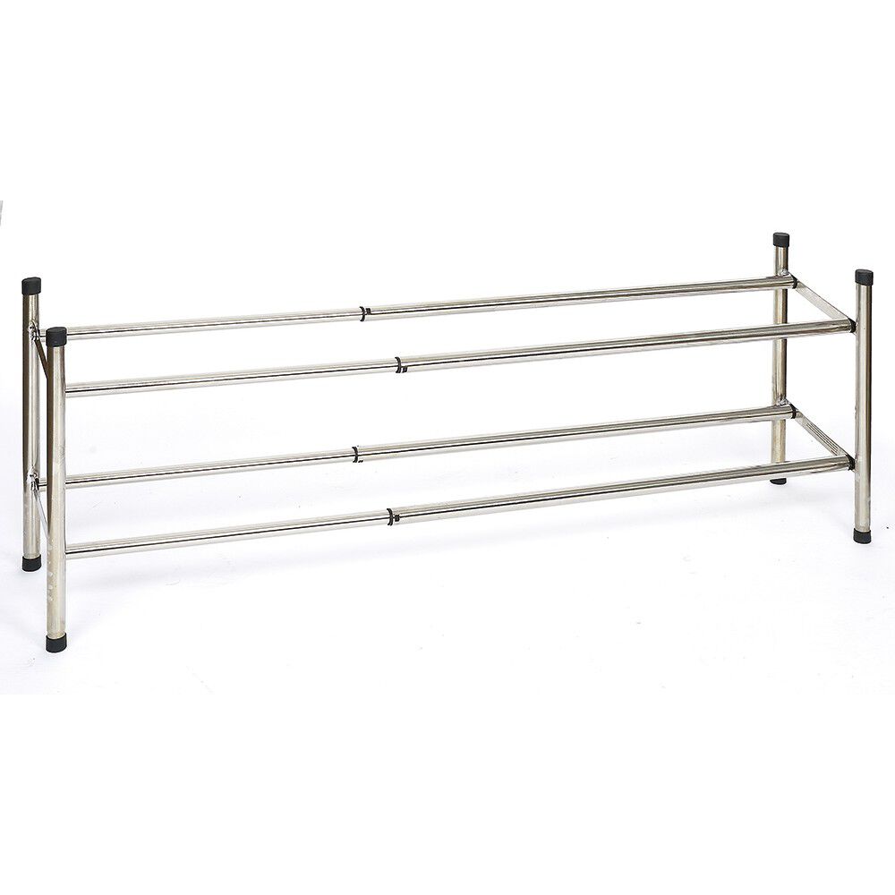 Range-chaussures extensible métal chromé