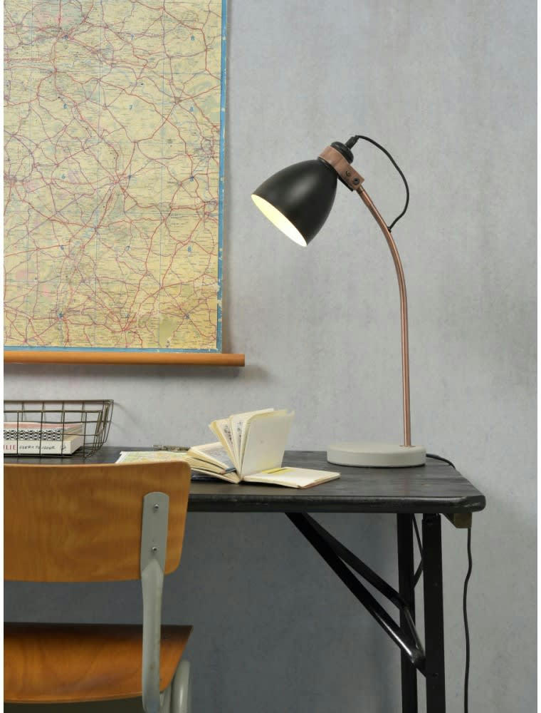 DENVER - Lampe de table noire H50cm