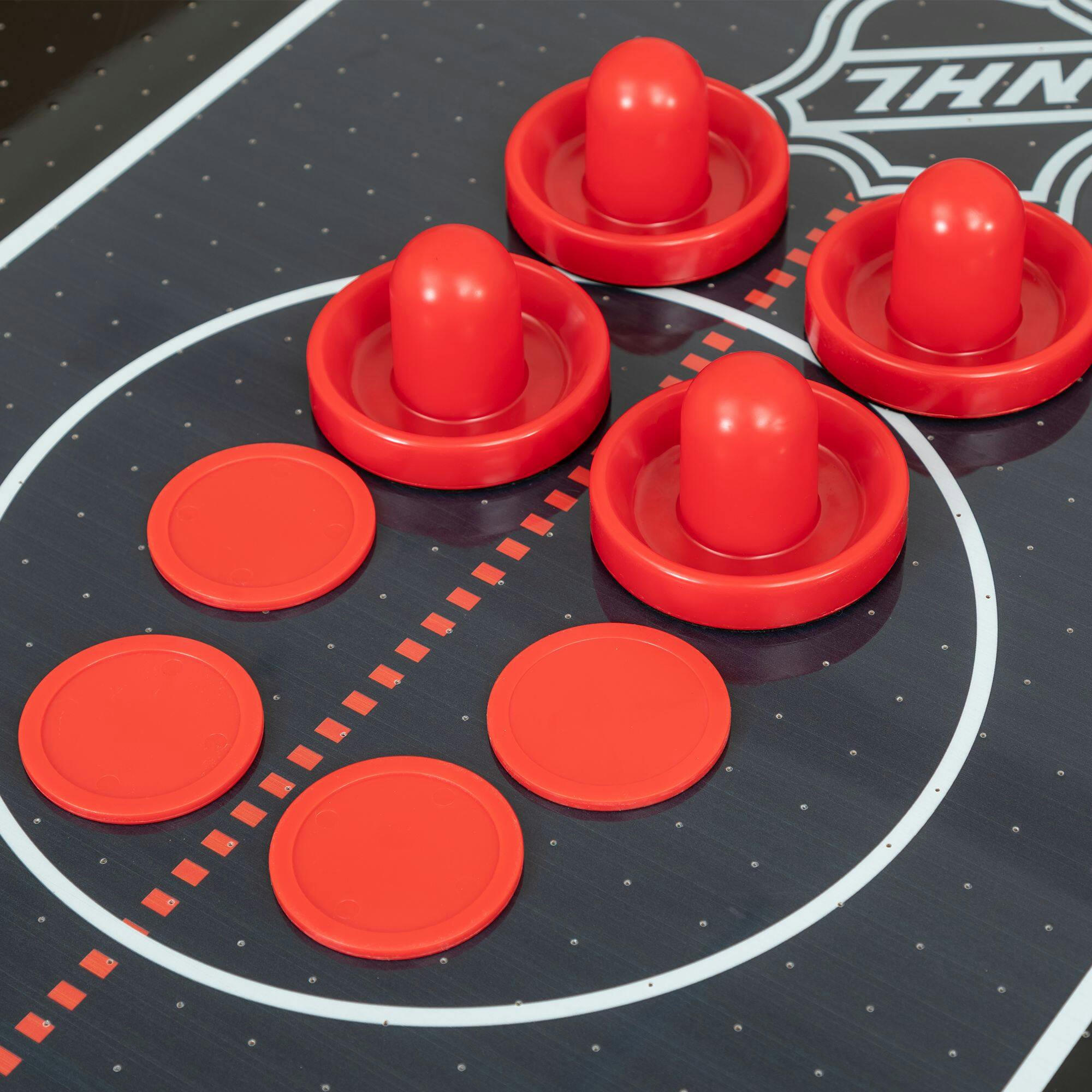 NHL Attacker Hover Air Hockey Game Table with Electronic Scoreboard, Pucks & Pushers, 84-in