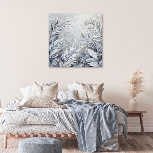 Feeby Obraz na płótnie, Liście Abstrakcja Botanika 30x30