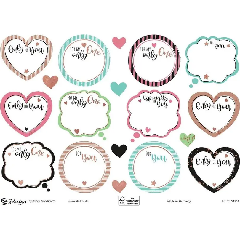 Sticker 2er-Set Deko For You