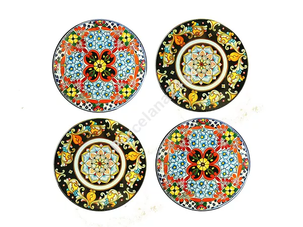 Kpl. podkładek ceramicznych 10,8 cm (4 szt.) Hanipol - Mix kolorów 33.008-2001