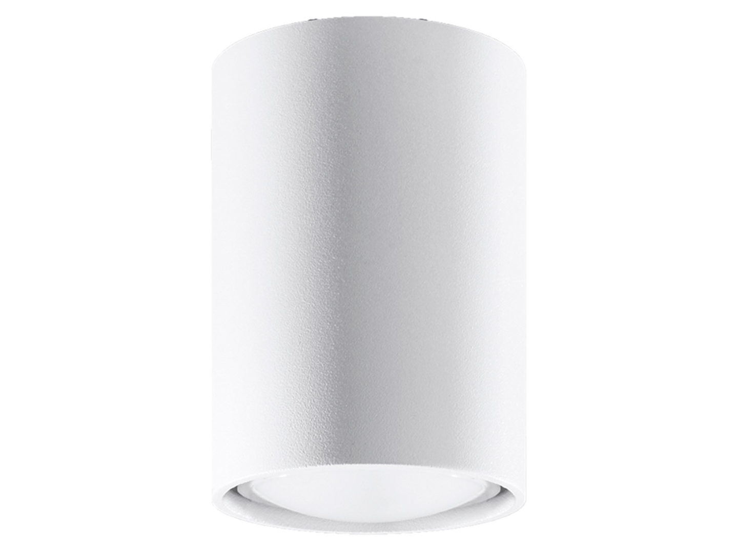 Lampa natynkowa Lagos 10 cm stalowa biała