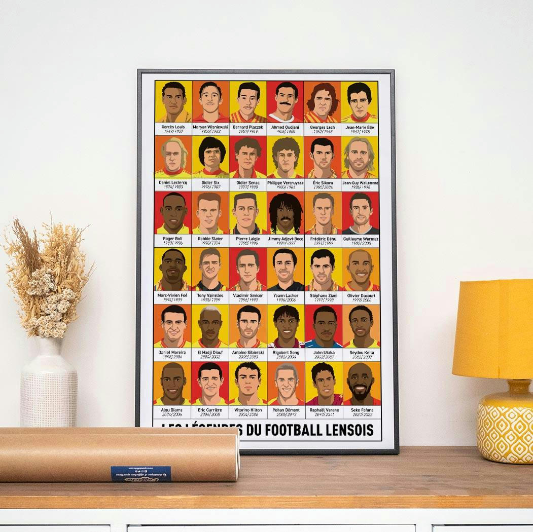 FOOTBALL - Affiche Foot - Les Légendes du Football Lensois